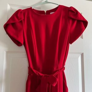 Red Calvin Klein jumpsuit